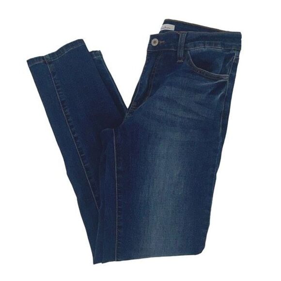 KanCan Womens Cotton Blended Mid-Rise Skinny Ankle Denim Jeans Blue Size 28 - Picture 2 of 9
